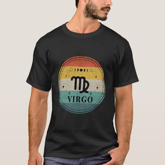 Retro Virgo Birthday Zodiac Sign Virgo Pullover Ho (Front)