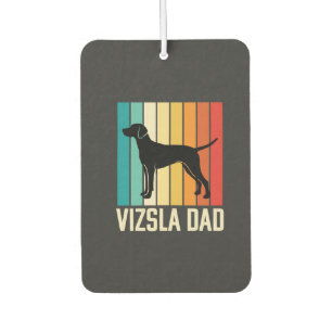 Retro Vizsla Dad Dog Silhouette Car Air Freshener