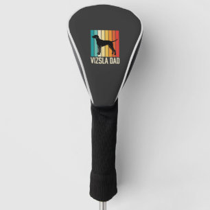 Retro Vizsla Dad Dog Silhouette Golf Head Cover