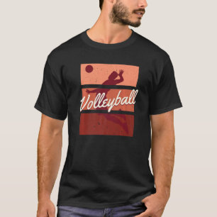 Retro Volleyball Sport Player Coach Vintage Beach  T-Shirt
