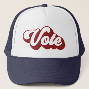 Retro Vote Red Trucker Hat