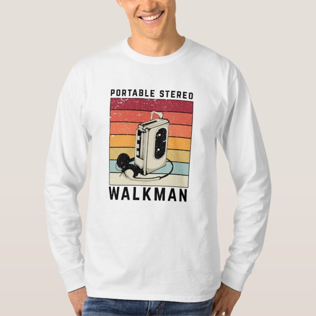 Retro Walkman Music T-Shirt (Front)