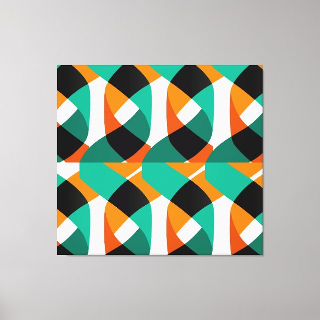 Retro Wallpaper: Vintage Design Canvas Print (Front)