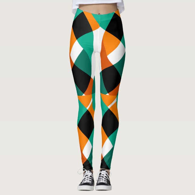 Retro Wallpaper: Vintage Design Leggings (Front)