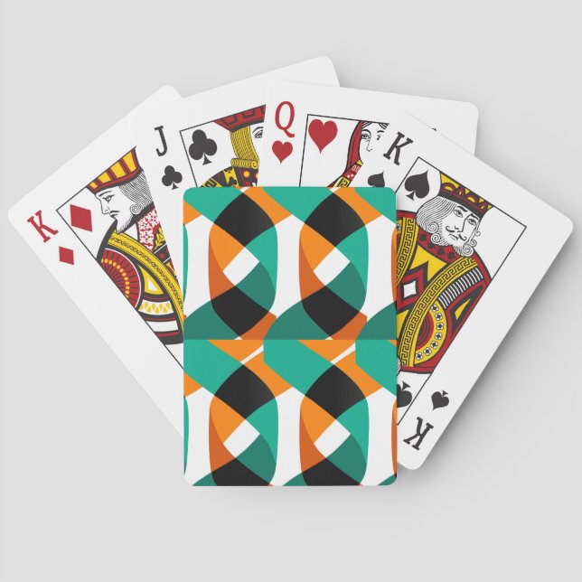 Retro Wallpaper: Vintage Design Playing Cards (Back)