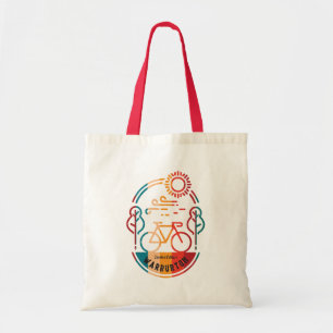 Retro Warburton Bike Trail. Tote Bag