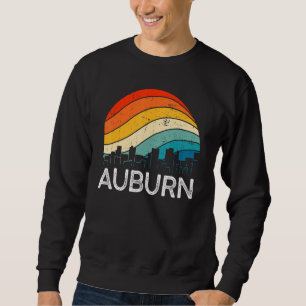 Retro Washington Auburn Skyline Vintage Urban Skys Sweatshirt