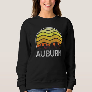 Retro Washington Auburn Visitors Skyline Vintage U Sweatshirt