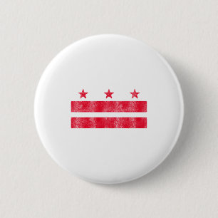 Retro Washington Dc Flag District Of Columbia Souv 6 Cm Round Badge