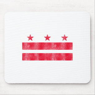 Retro Washington Dc Flag District Of Columbia Souv Mouse Pad
