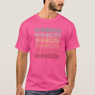 Retro Washington Home State Roots Seattle Family P T-Shirt