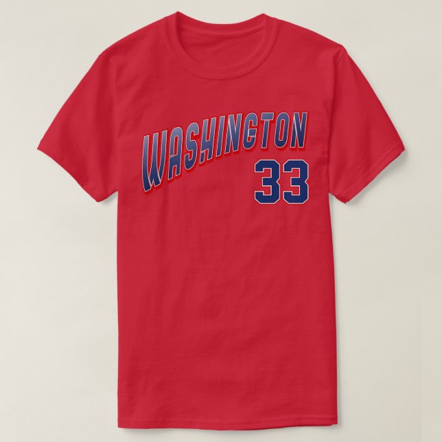 Retro Washington Number 3 T-Shirt (Design Front)