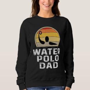 Retro Water Polo Dad Father Swimmer Swimming Sunse