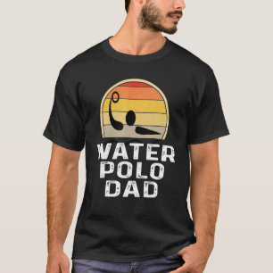 Retro Water Polo Dad Father Swimmer Swimming Sunse