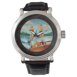Retro Water Skiing Watch