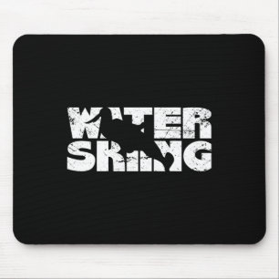 Retro Waterskiing Vintage Water Ski Skiing Sport W Mouse Pad