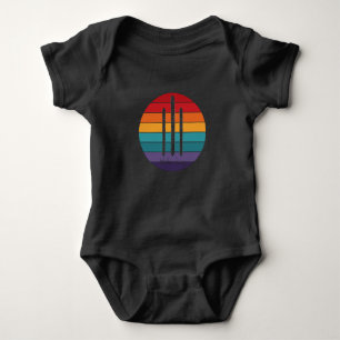 Retro Waterskiing - Water Ski Baby Bodysuit
