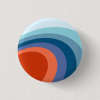 Retro Wave Abstract Art 3 Cm Round Badge