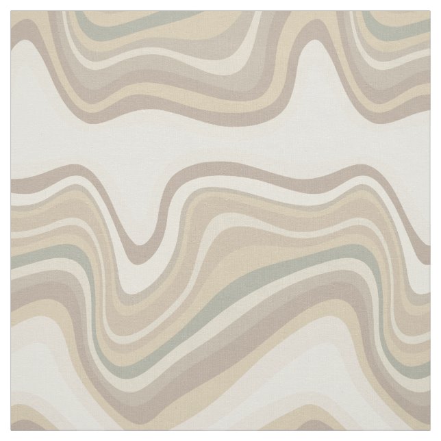 retro wave neutral fabric (Swatch)