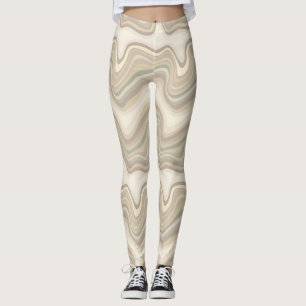 retro wave neutral leggings