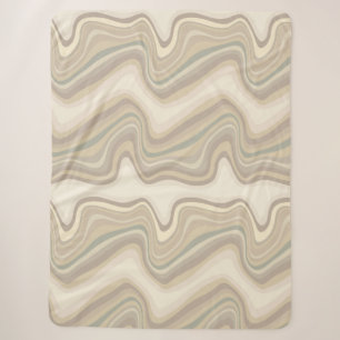 retro wave neutral sherpa blanket
