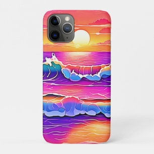 Retro Wave Sunset Serenity Case-Mate iPhone Case