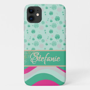 Retro Waves and Flowers Case-Mate iPhone Case