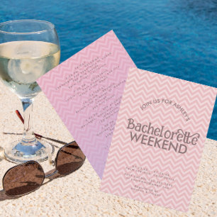 Retro Waves   Bachelorette Weekend Invitation