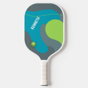 Retro Waves Custom Name Pickleball Paddle