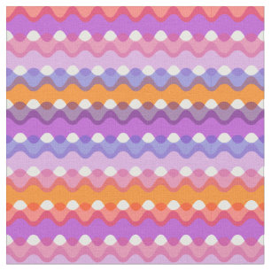 Retro Waves  Fabric