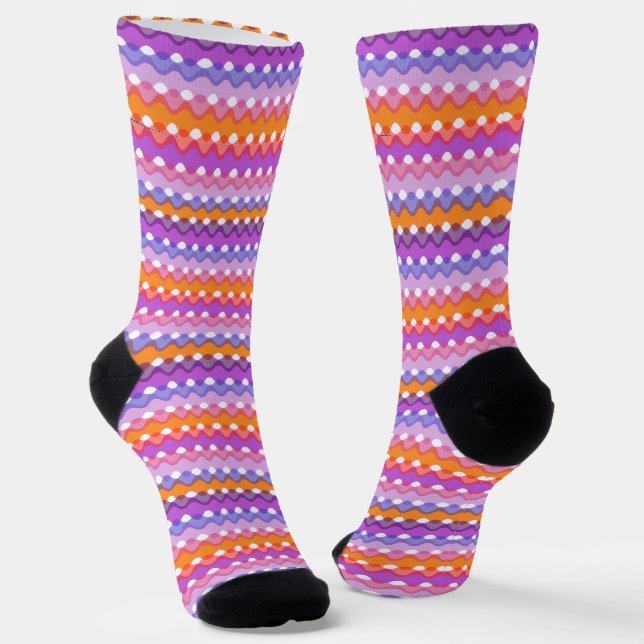 Retro Waves Socks (Angled)