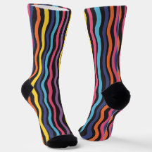 Retro Waves - Vibrant Bold Colourful Stripe Patter