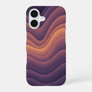 Retro Wavy Abstract Nebula iPhone 16 Case