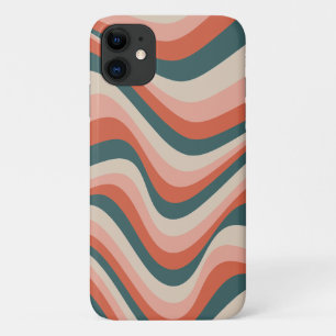 Retro Wavy Colourful Stripe Pattern Case-Mate iPhone Case