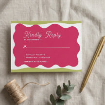 Retro Wavy Frame Whimsical Funky Simple Classic