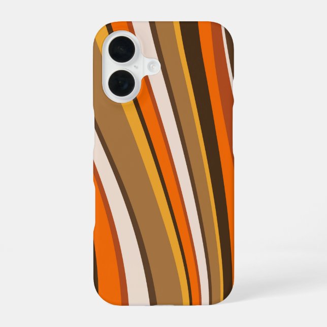 Retro Wavy Stripes Phone Case (Back)
