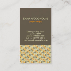 Retro!Weave :: Brown, Orange, Beige Business Card