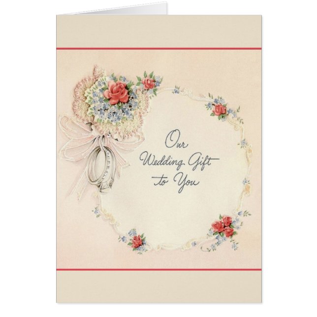 Retro Wedding Gift Card (Front)