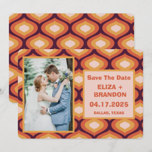 Retro Wedding Save the Date Photo