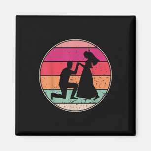 Retro Wedding Vintage Wedding Cool Bride Groom Eve Magnet