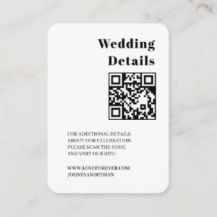 Retro Wedding Website & RSVP Enclosure Card