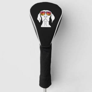 Retro Weimaraner Sunglasses Golf Head Cover
