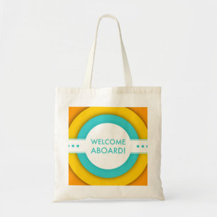 retro welcome aboard tote bag