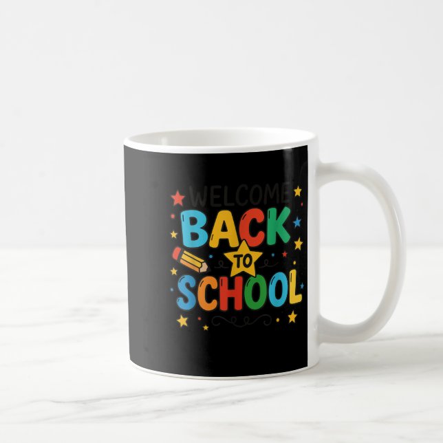 Retro Welcome Back To School Teacher Appreciation  Coffee Mug (Right)
