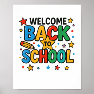 Retro Welcome Back To School Teacher Appreciation Poster