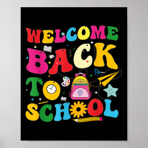 Retro Welcome Back To School Teacher Appreciation Poster
