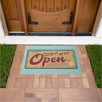 Retro Welcome Sign Open for Business