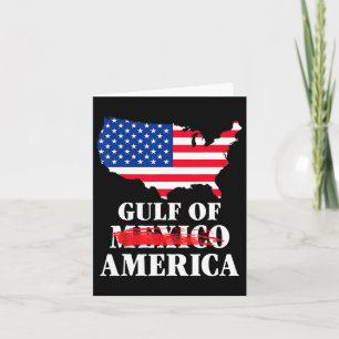 Retro Welcome To America's Gulf Funny Trump Mexico Card