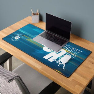Retro Wellness Club Sporty Fashion   Desk Mat
