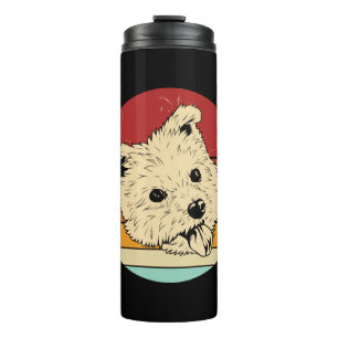 Retro West Highland Terrier Thermal Tumbler